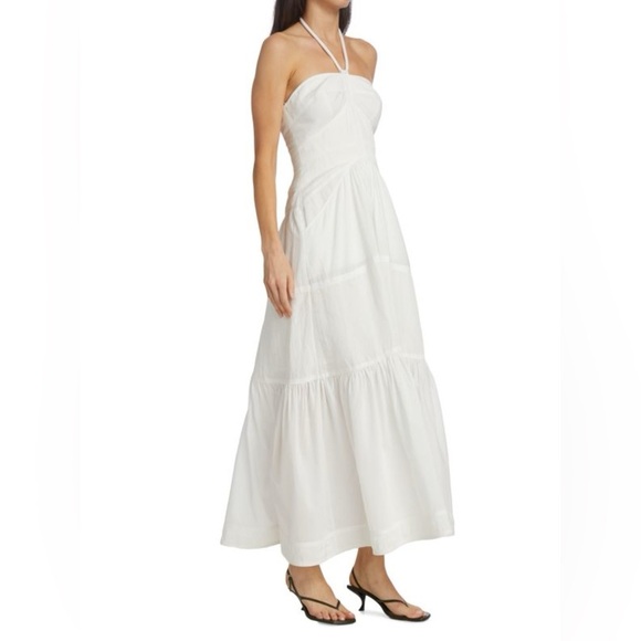 A.L.C Adelle Halter Maxi Dress in Ivory size 2 - Picture 5 of 12